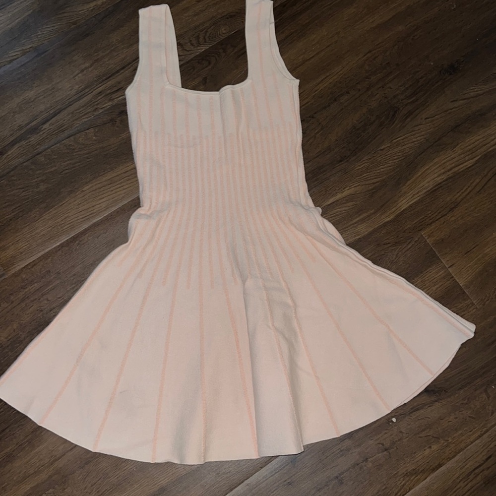 Ronny Kobo Collection Pale Pink Knit Midi Dress